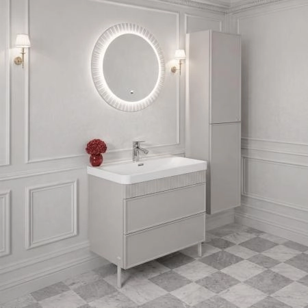 Комплект нерегулируемых мебельных ножек Comforty 00-00022122 2 штуки h=200мм цвет серый шёлк