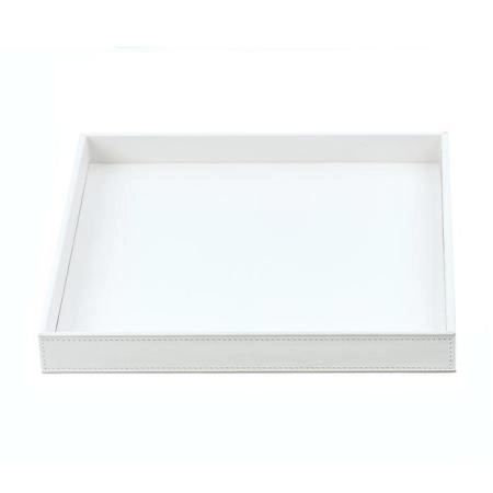 Decor Walther Brownie Tab Q Лоток универсальный 26x22см, настольный, цвет: белая кожа