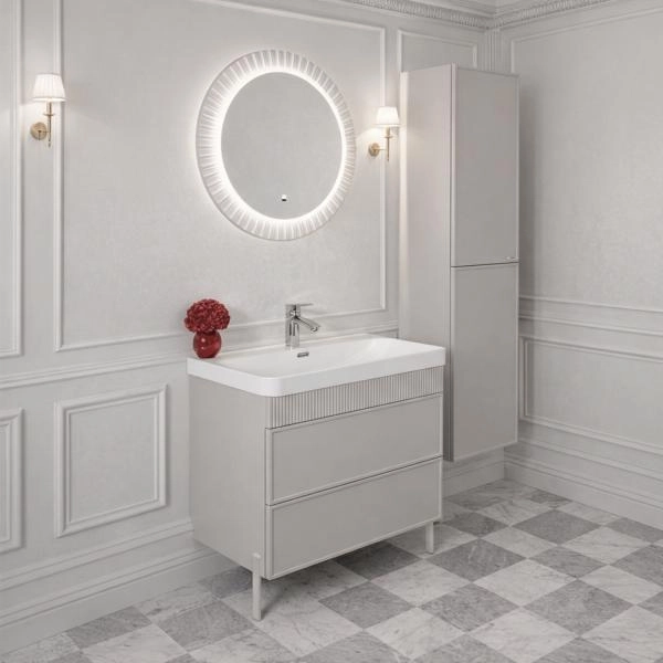 Комплект нерегулируемых мебельных ножек Comforty 00-00022122 2 штуки h=200мм цвет серый шёлк