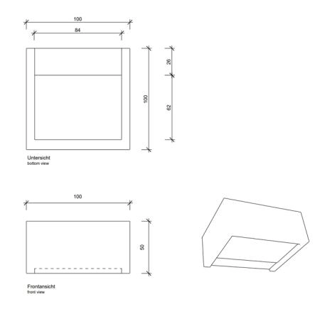 Decor Walther Box 10 Светильник настенный 10x10x5см, 1x G9 max. 60W, цвет: хром