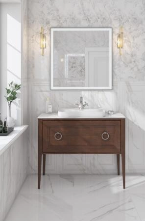 Раковина Kerama Marazzi PLAZA ПЛАЗА PLR.wbi.55.1 встраиваемая сверху 55, белая глянцевая