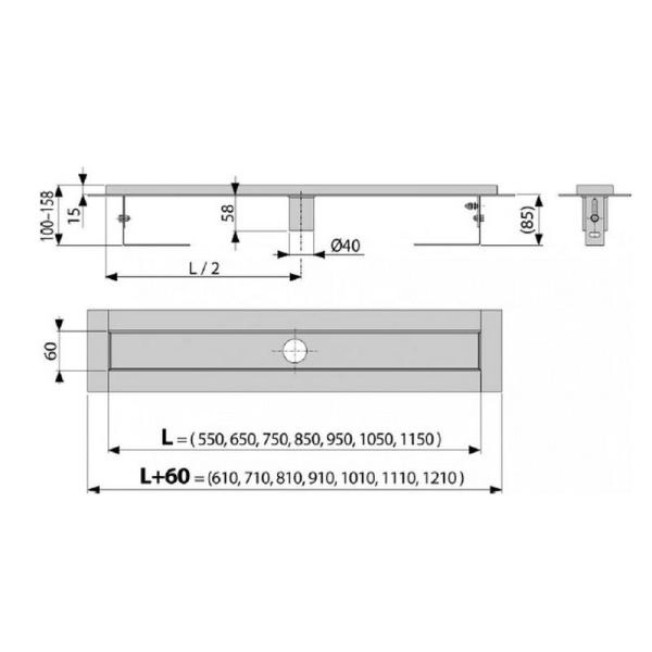 Душевой лоток AlcaPlast APZ2001-550