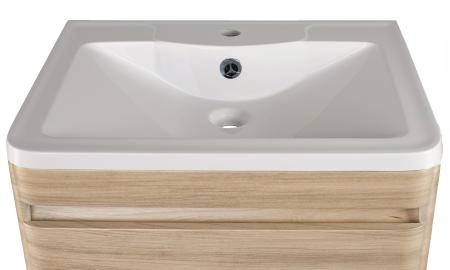 Тумба Style Line Elfante Атлантика 60 напольная, Люкс ясень перлламутр, PLUS