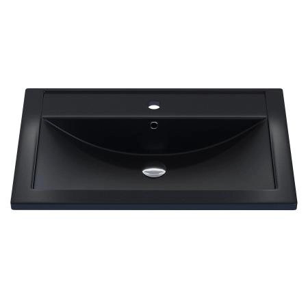 Раковина кварцевая Uperwood Foster Quartz 70 см, черная матовая, космос