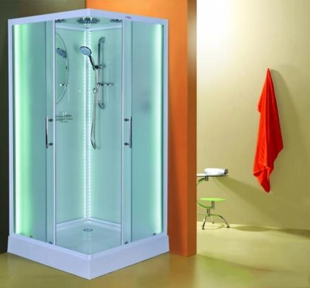 Душевая кабина Esbano Led ES-L100CKR, 100x100 см