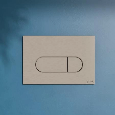 Кнопка смыва для инсталляции VitrA Root Round  740-2295 брашированный никель двойный смыв
