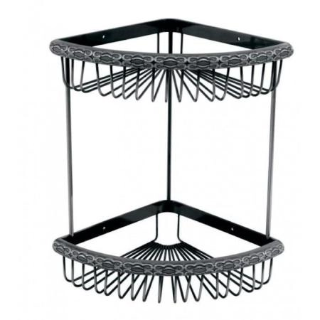 Полка угловая двойная ZORG (AZR U-4 SL) серебро