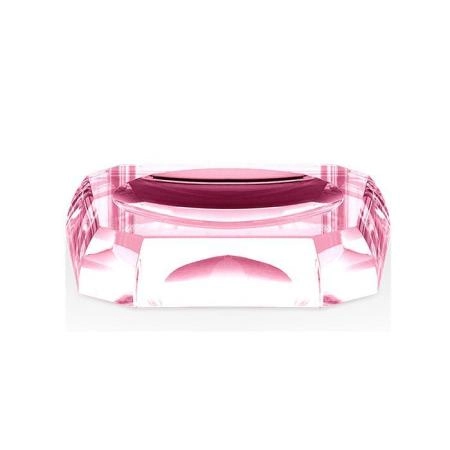 Decor Walther Kristall STS Мыльница настольная, цвет: хрусталь розовый