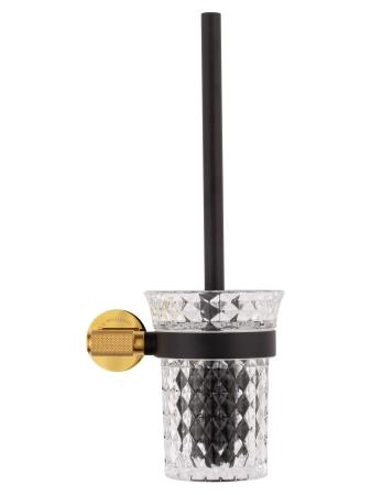 Туалетный ершик в комплекте WONZON & WOGHAND MAJESTIC, Черный/Золото (WW-9229)