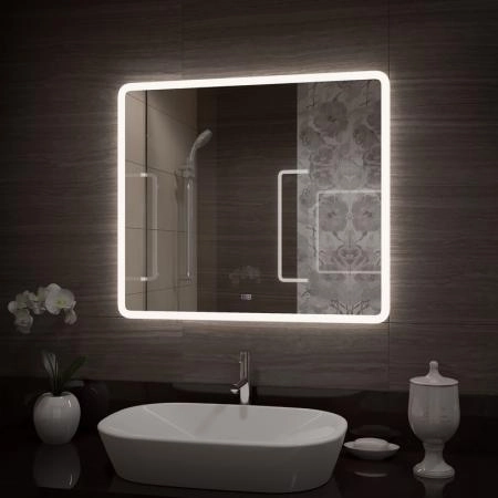 Зеркало Континент Demure medium 700x500 ЗЛП1362 с подсветкой