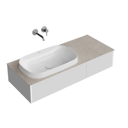 Тумба Kerama Marazzi MAGICA МАДЖИКА MA.120.2\MGR.M подвесная 120, 2 ящика, утренний серый матовый