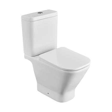 Roca The Gap Square Унитаз моноблок 36x65см, с горизонтальным выпуском, цвет: белый