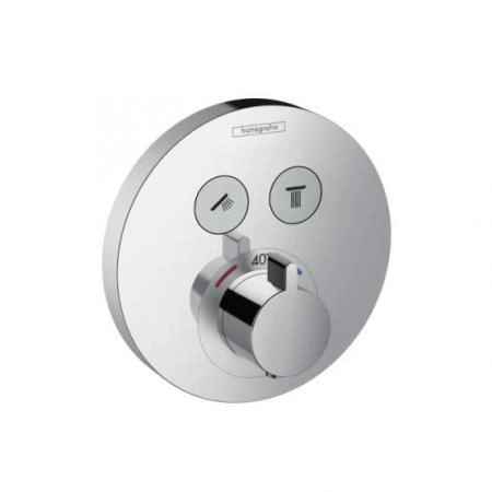 Hansgrohe ShowerSelect S 15743000 термостат для 2х потребителей для 01800180