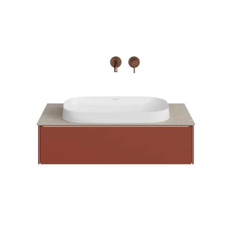Тумба Kerama Marazzi MAGICA МАДЖИКА MA.90.1\VR.M подвесная 90, 1 ящик, венецианский красный матовый