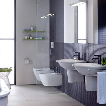 Duravit Darling New Унитаз 37x54см., подвесной, вертикальный выпуск, Durafix, цвет: белый