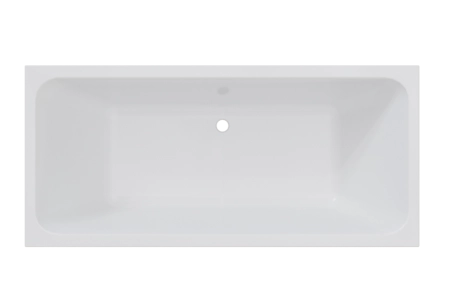 Ванна акриловая "ПАТРИСИЯ 175х75", рама-подставка, фронтальная панель, слив-перелив автомат с сеточкой (бронза, с сифоном)