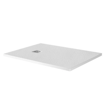 Душевой поддон BelBagno 100x80 искусственный камень белый прямоугольный TRAY-MR-UNO-AH-100/80-35-W-CR