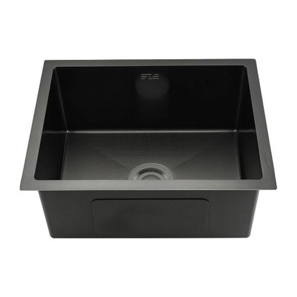 Кухонная мойка Gappo GS5040-6 500x400x215mm 0.8мм с коландером Черный