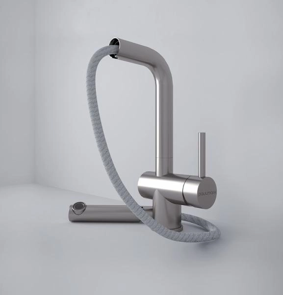 Смеситель для кухни Paulmark Dosse антрацит Do214418-401