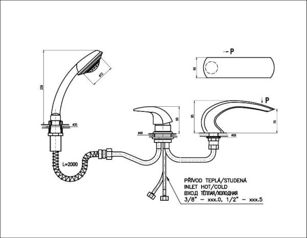 Смеситель Slezak RAV Dunaj D472.5Y хром