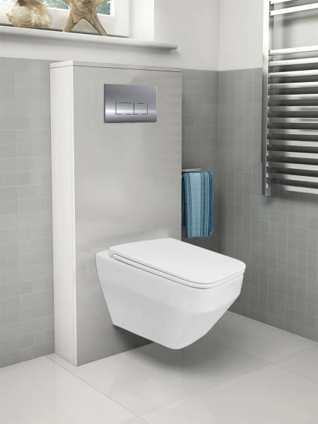 Унитаз подвесной Azario MONEO 530х365х370 безободковый,  с быстросъемным сидением микролифт (AZ-0062)