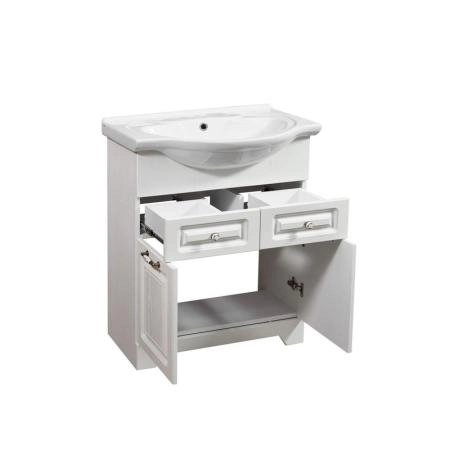 Тумба под умывальник Stella Polar Кармела 65, ольха белая, Байкал 65