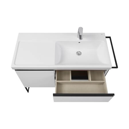 Roca Domi Тумба подвесная 100x45x51см, с 2 ящиками и 1 дверкой, DX, цвет: белый