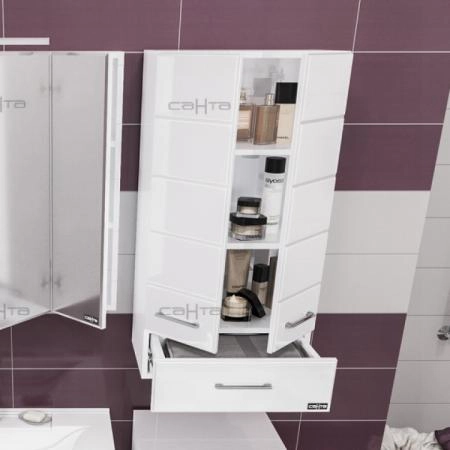 Шкаф СаНта Омега 48х90 407004, подвесной, над стиральной машиной