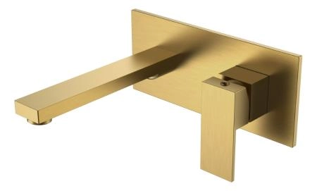 Смеситель для умывальника Boheme из стены Qubic Bronze 475-BR