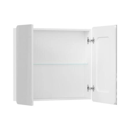 Шкаф зеркальный Volna 80 белый глянец