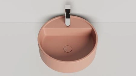 Раковина Salini ARMONIA TOP 02 S-Sense покраска RAL глянцевая 45x45 130116GF накладная без отв.смесителя