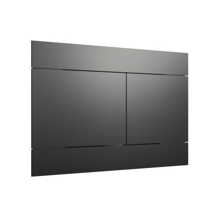 Кнопка смыва KNOTLOR DUET BIS108GM, вороненая сталь  (серия 1)