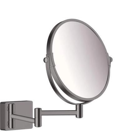 Hansgrohe AddStoris Косметическое зеркало, цвет: шлифованный черный хром