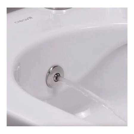 Унитаз CREAVIT FREE безободковый с биде смеситель хол/гор FE322-34CB00E-0002 (сиденье отдельно)