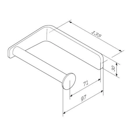 Держатель для туалетной бумаги AM.PM Inspire 2.0 A50A34100 хром