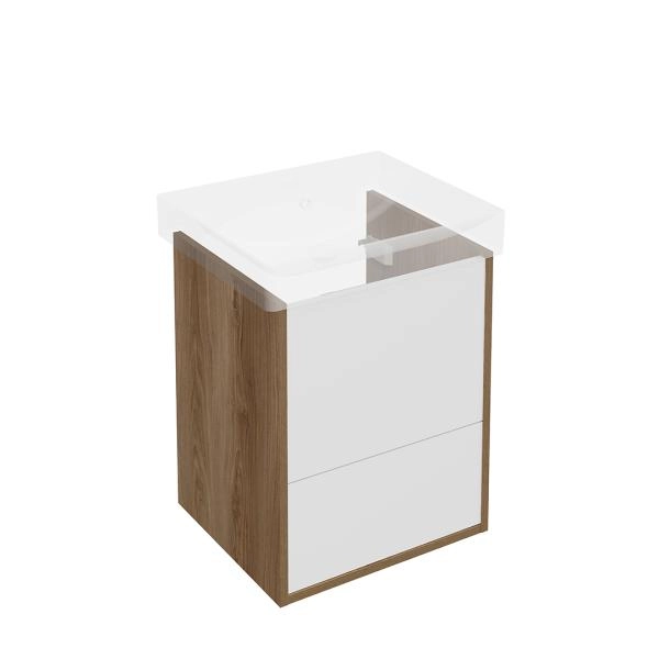 Тумба Kerama Marazzi PRO ПРО PRO.50.2\OLM  подвесная 2 ящика 50, вяз