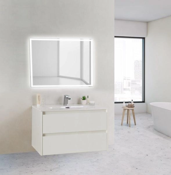 Тумба под раковину Belbagno KRAFT Bianco Opaco подвесная KRAFT 39-800/390-2C-SO-BO