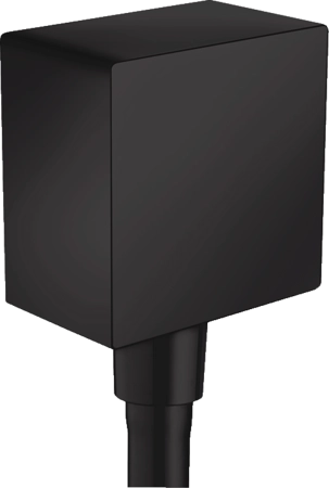 Hansgrohe Fixfit Square шланговое подсоединение, цвет черный матовый