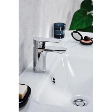 Смеситель Jacob Delafon ALEO E72275-4-CP для раковины хром с донным клапаном