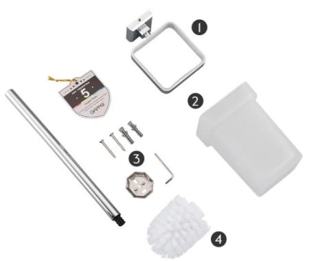 Ершик туалетный Gappo G3810 настенный