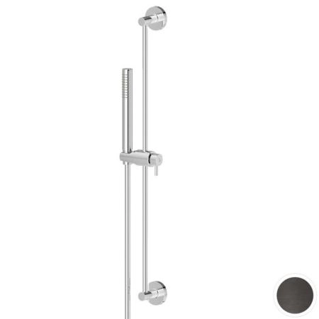 Newform Shower set Душевой гарнитур: штанга, ручной душ из латуни, шланг 150 см, цвет: PVD brushed gun metal