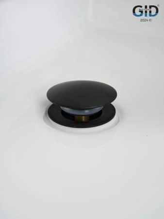 Донный клапан Gid универсальный G-59BM 76605K черный матовый 7x7x10