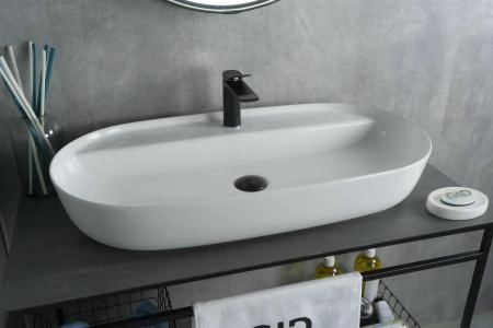 Раковина Gid N9347 81x41 на столешницу белая