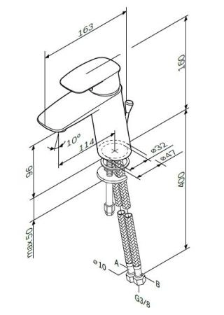 Смеситель для раковины Am.Pm Spirit 2.1 F71A02100 хром