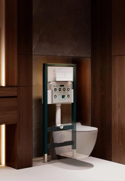 Инсталляция для подвесного унитаза KNOTLOR SPECTRUM ISWC502FG, бирюзовый (серия 2)
