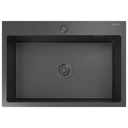 Кухонная мойка GranFest 6545, графит