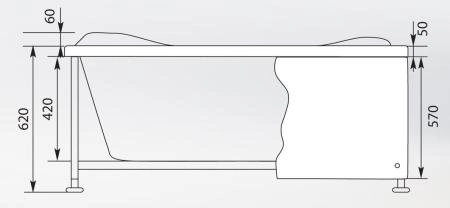 Ванна Aquanet Fregate 120x120 без гидромассажа