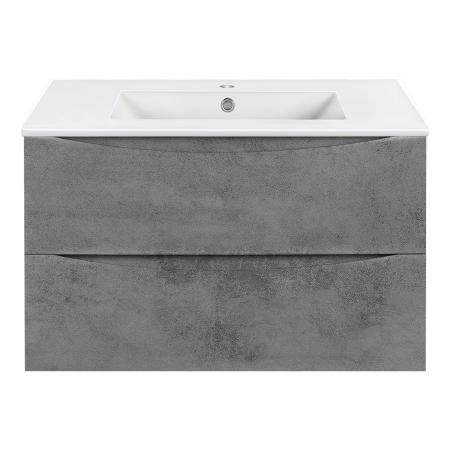 Тумба под раковину Vincea Mia 800 подвесная, 2 выкатных ящика soft close, Beton