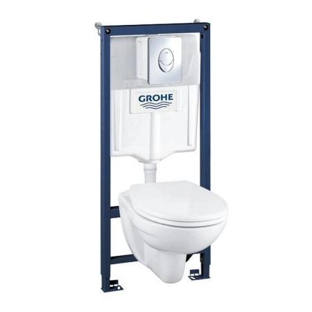 Унитаз с инсталляцией Grohe Solido Lecico 39192000 4 в 1