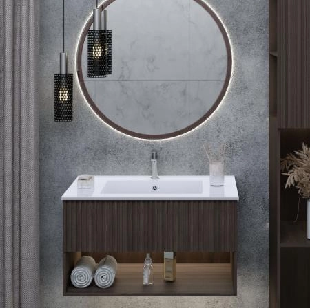 Раковина для ванной Uperwood Parma Premium 85 см, белая глянцевая